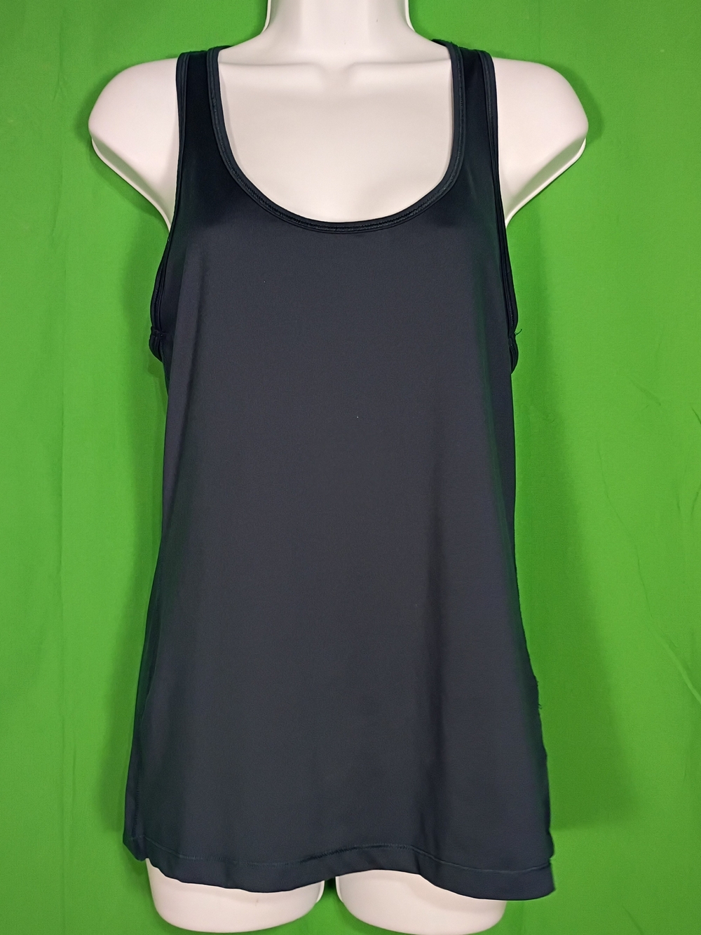 Yogalicious Women's Size L Navy Blue Racerback Tank Top Sleeveless Athleticwear